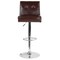 Emma and Oliver Tufted Back Adjustable Height Barstool with Accent Nail Trim